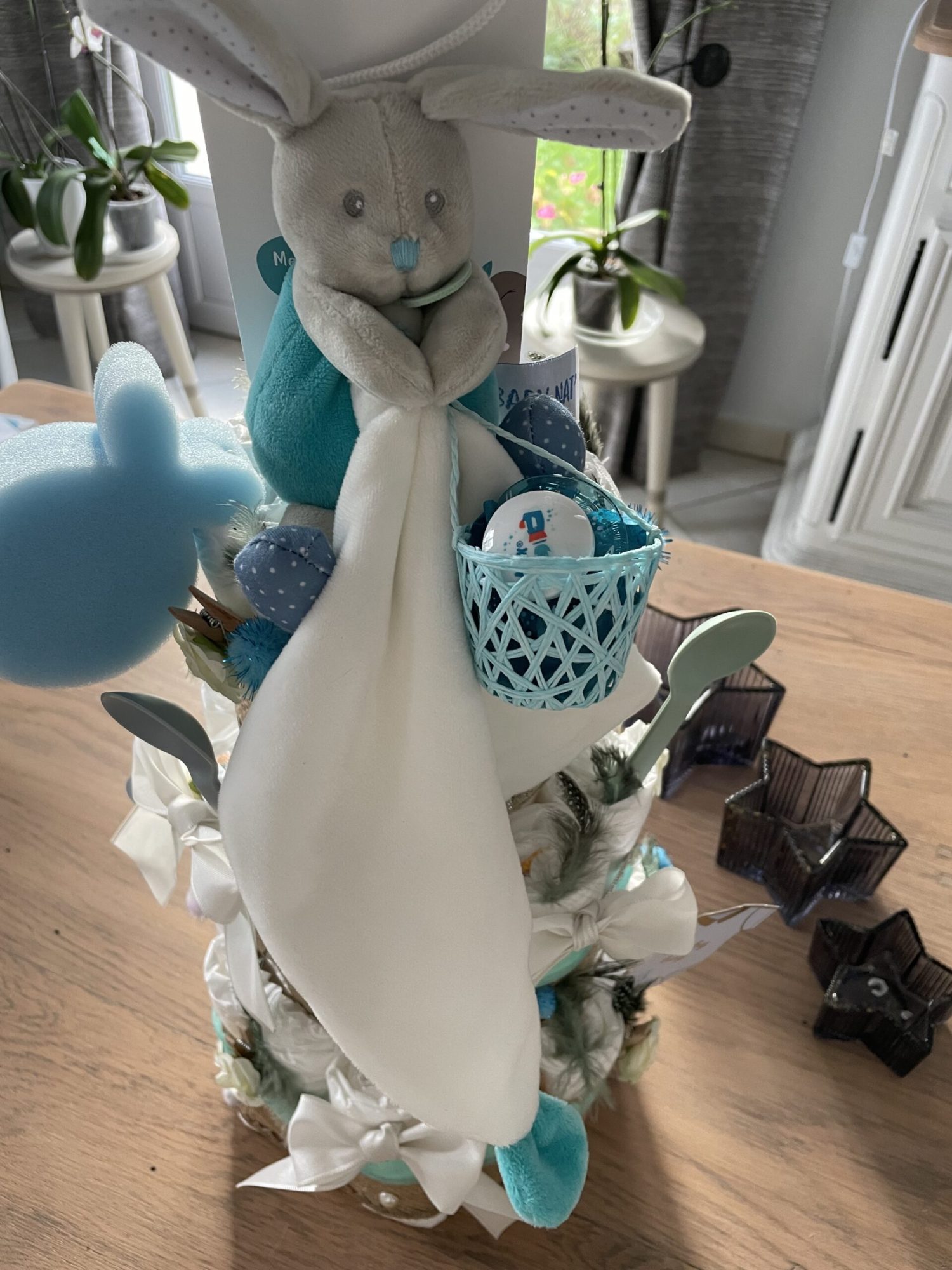 Gâteau de couches bleu