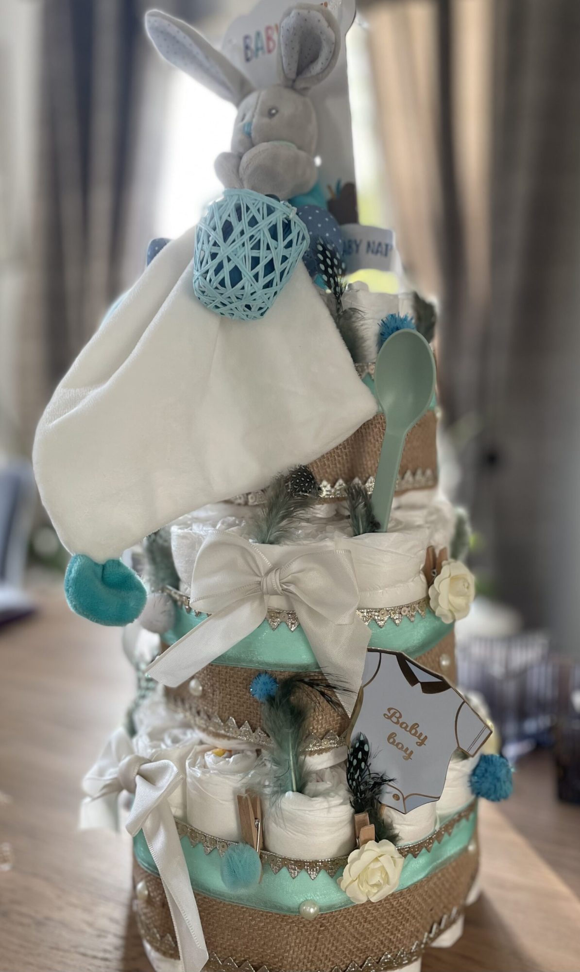 Gâteau de couches bleu